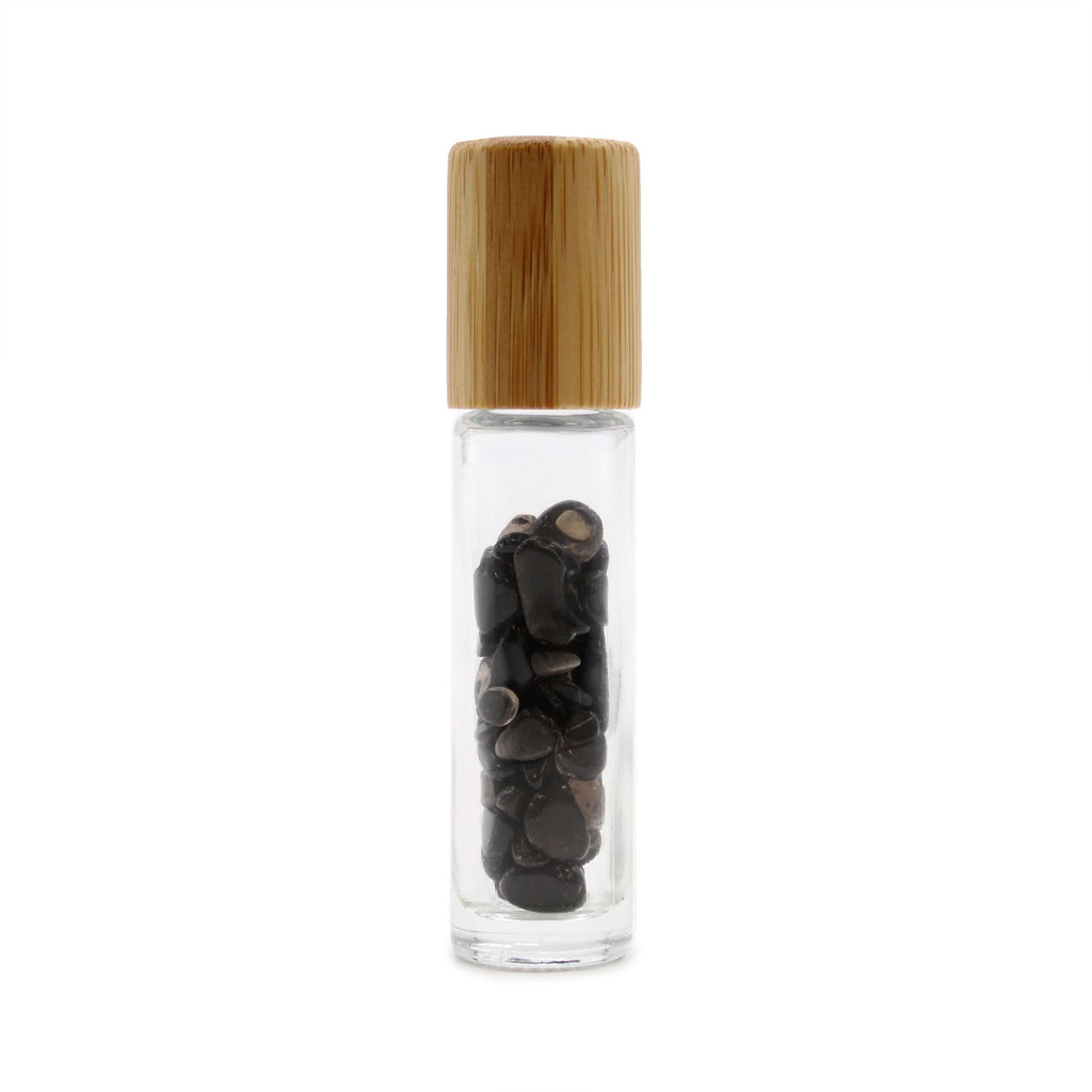 Élixir de l’Ombre – Flacon Roll-On en Tourmaline Noire 5 ml