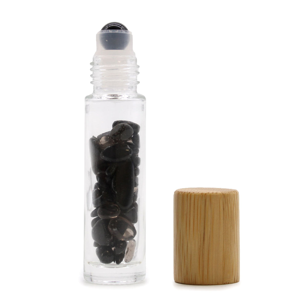 Élixir de l’Ombre – Flacon Roll-On en Tourmaline Noire 5 ml