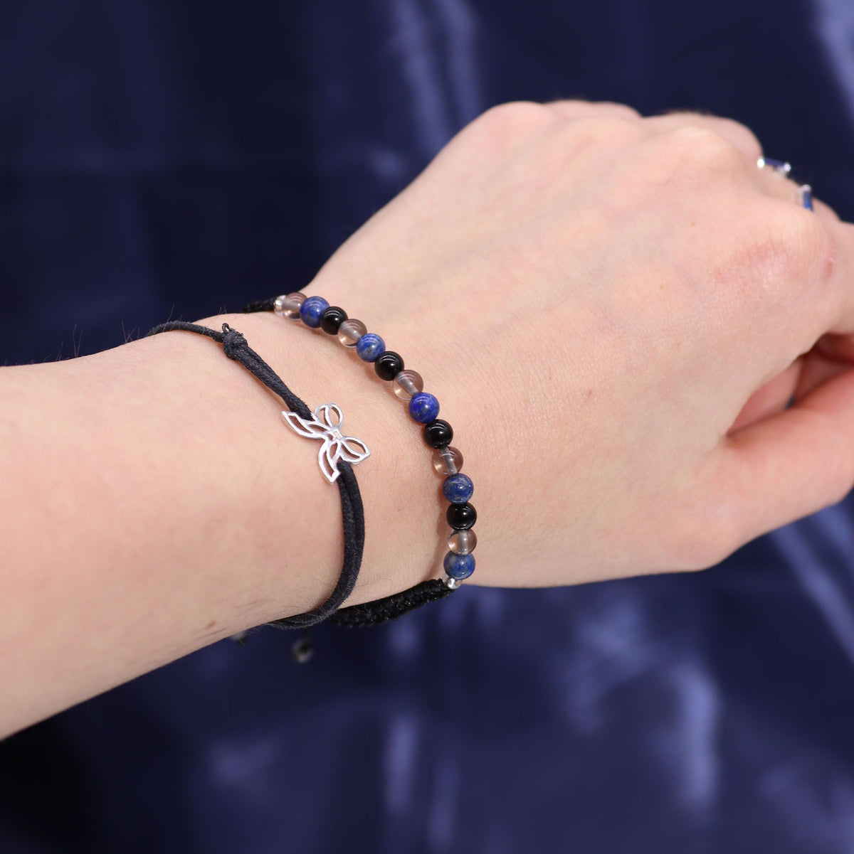 Bougie Cristal Scorpion avec Bracelet en Pierres