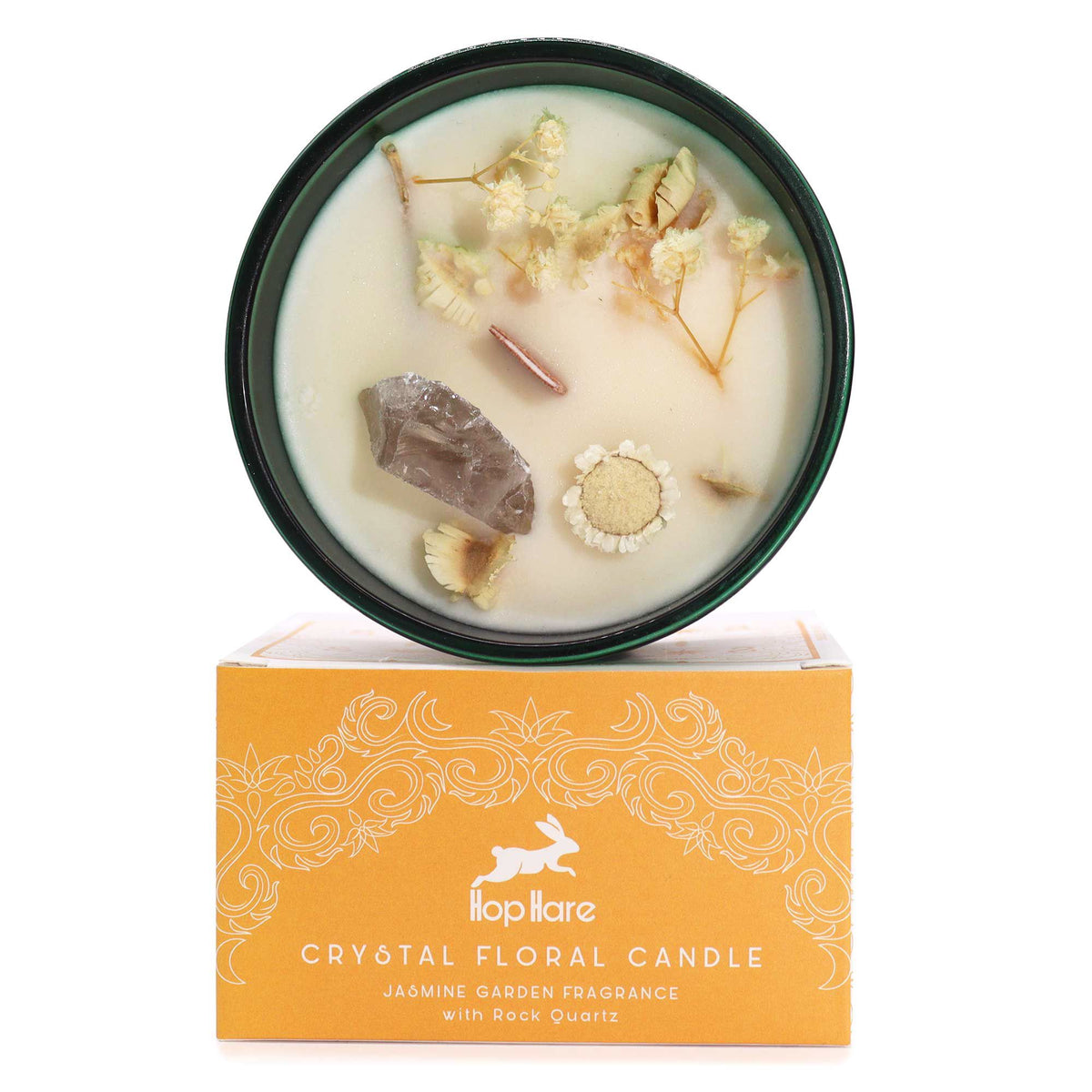 Bougie Mystique Le Lion – Jasmin & Cristal de Roche