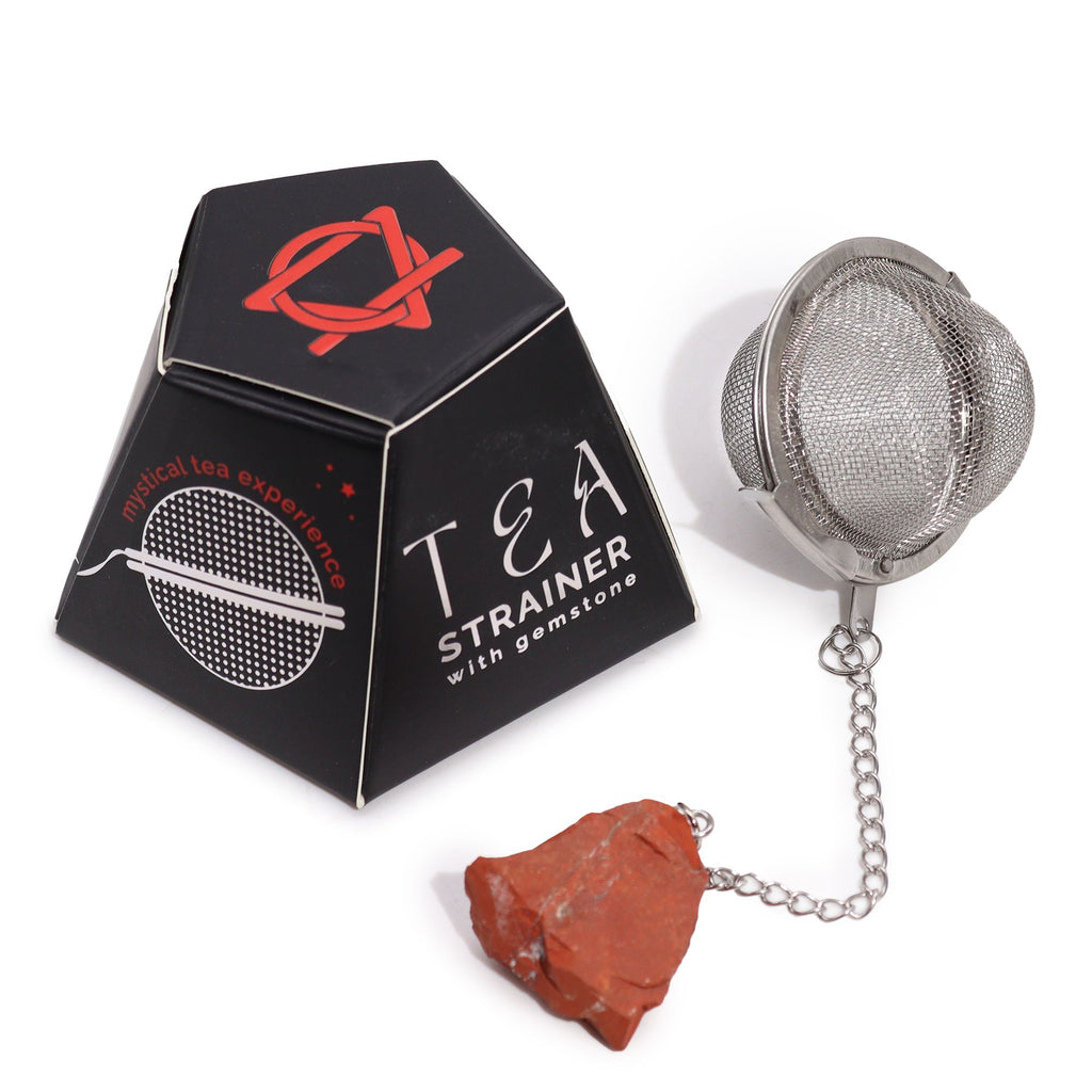 Infuseur à Thé en Jaspe Rouge – Pierre Brute