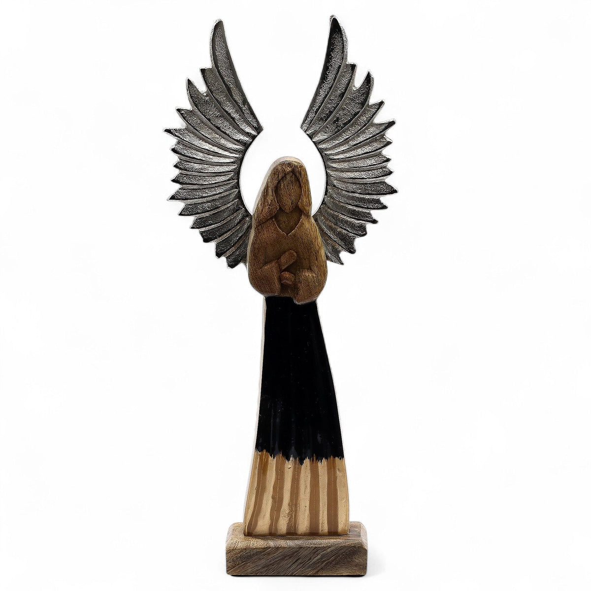 Gardien des Ombres – Statue Ange Noir