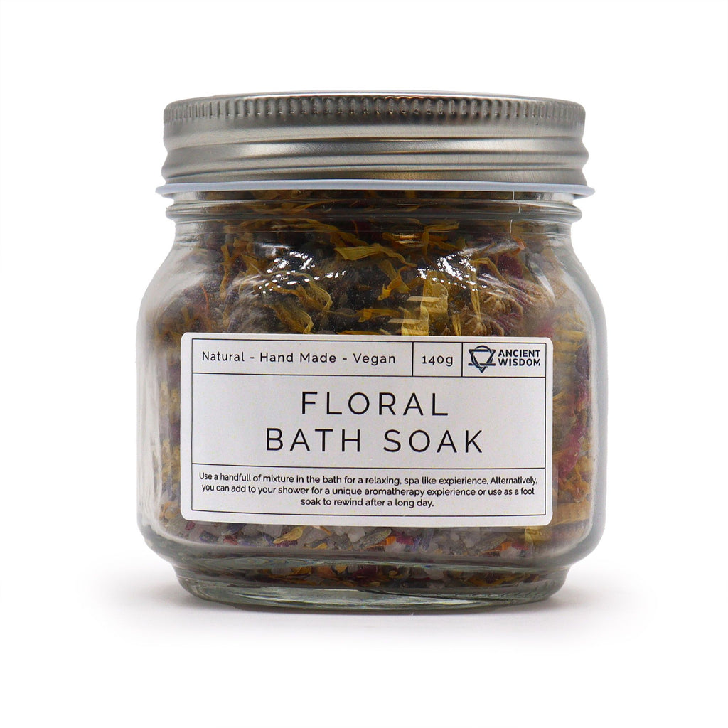 Bain Floral de l’Apothicaire – Rituel Botanique Naturel 140 g 🌸🕯️🪄