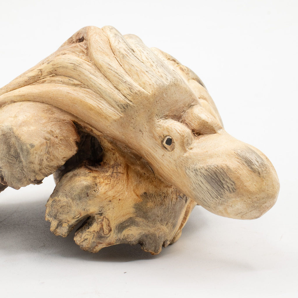 Le Gardien des Abysses – Pieuvre Sculptée en Bois Naturel