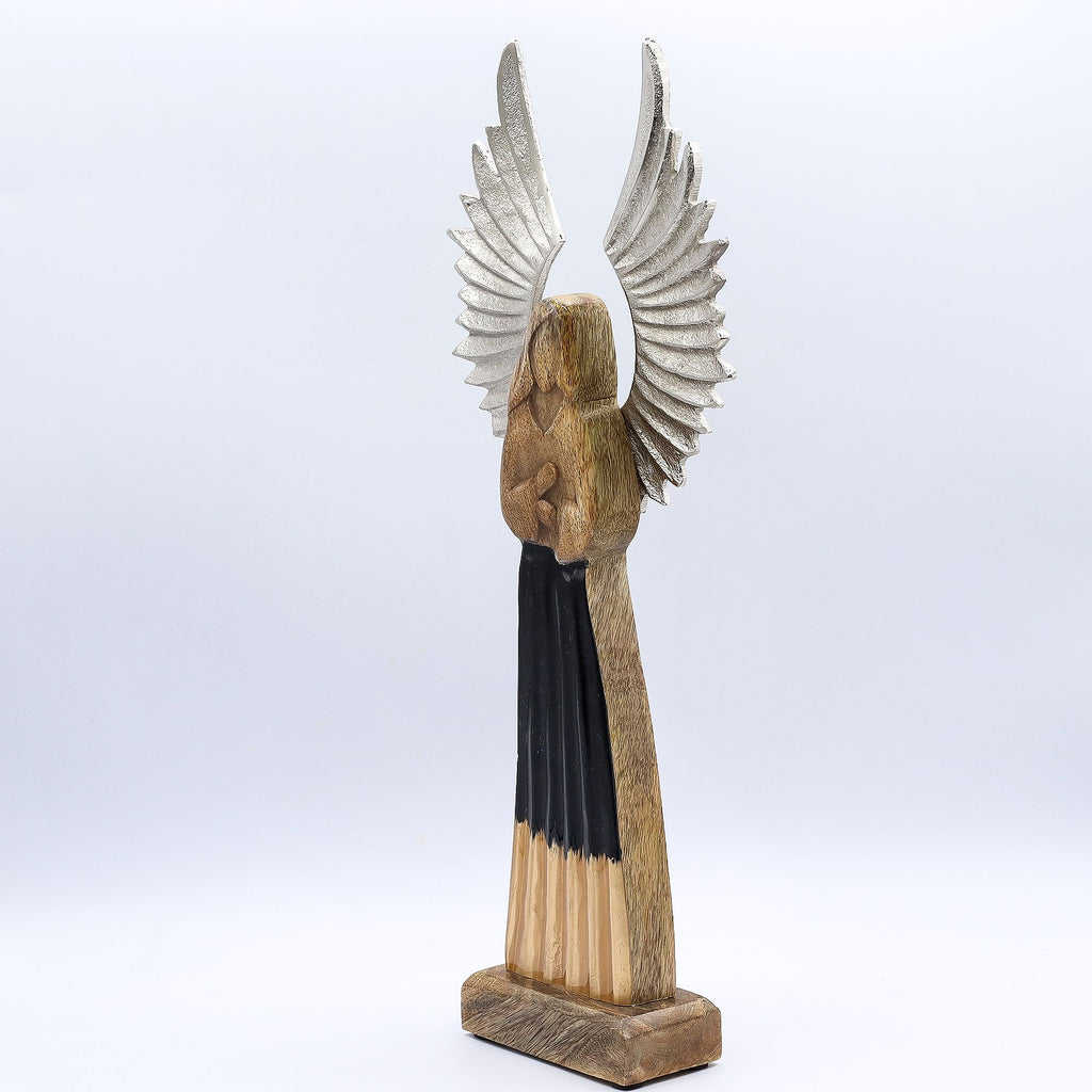Gardien des Ombres – Statue Ange Noir