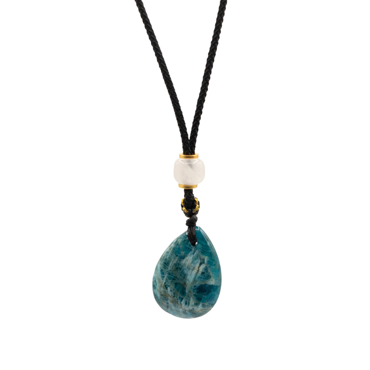 Larme de Lune – Pendentif en Howlite Blanche 🌙