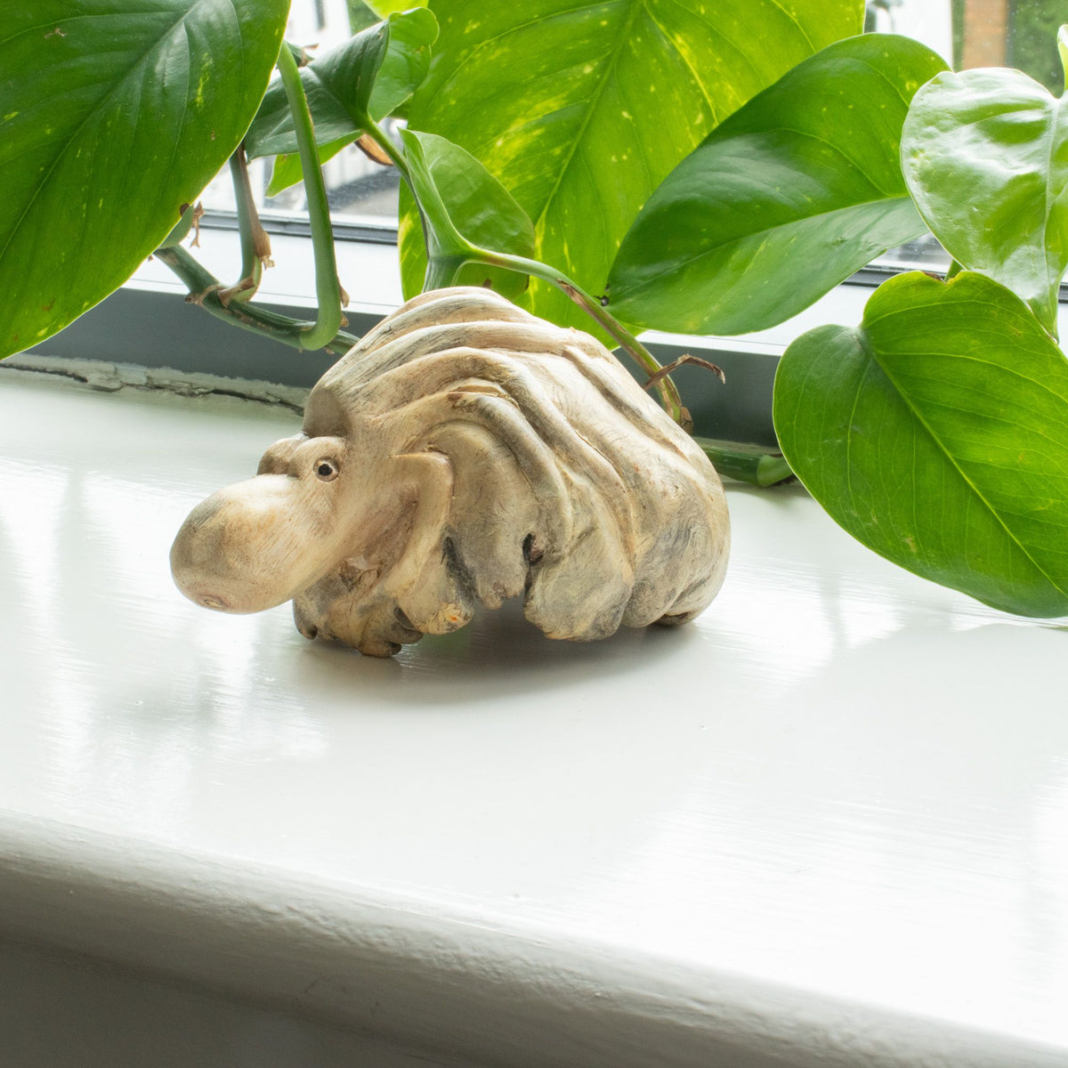 Le Gardien des Abysses – Pieuvre Sculptée en Bois Naturel
