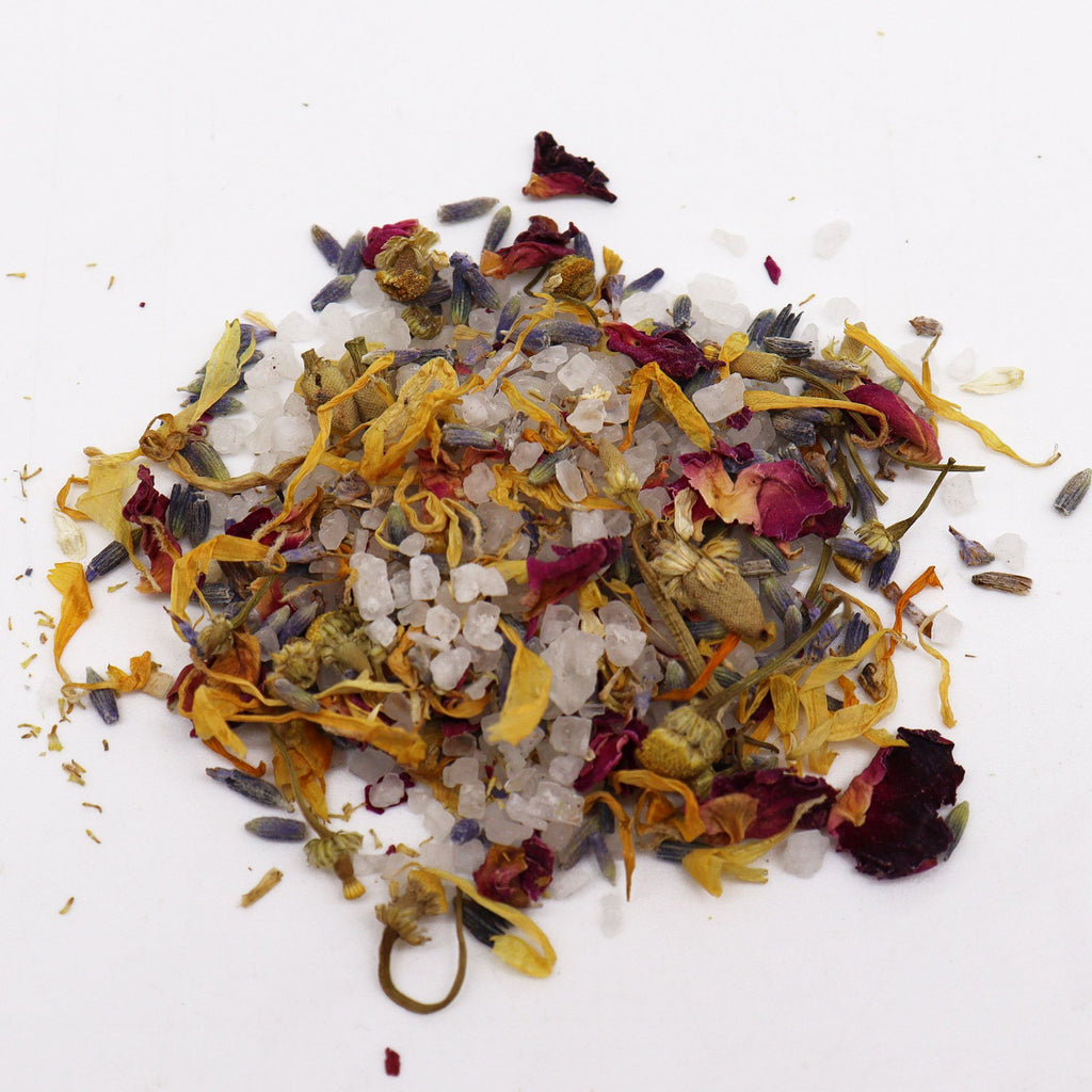 Bain Floral de l’Apothicaire – Rituel Botanique Naturel 140 g 🌸🕯️🪄